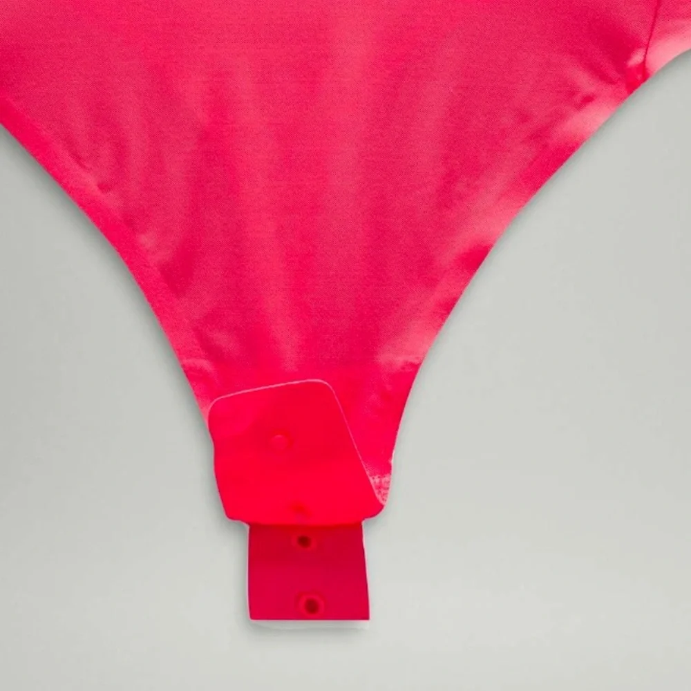 Lululemon Wundermost Ultra-Soft Nulu High-Neck Sleeveless Bodysuit Glaze Pink XS - Picture 12 of 13